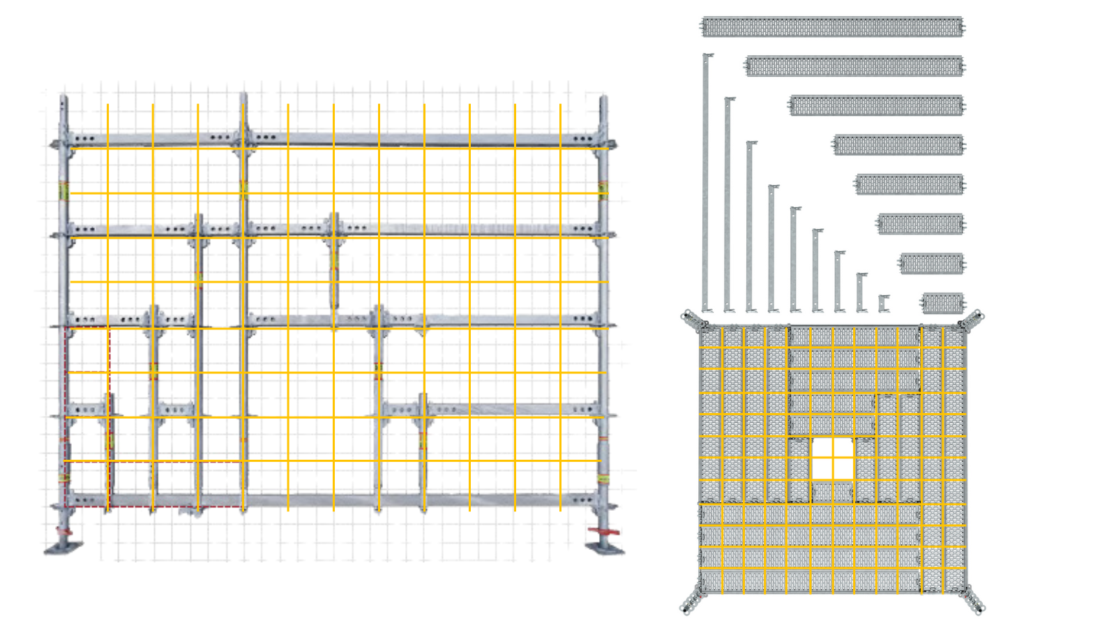 Ponteggio multidirezionale PERI UP Flex 03
