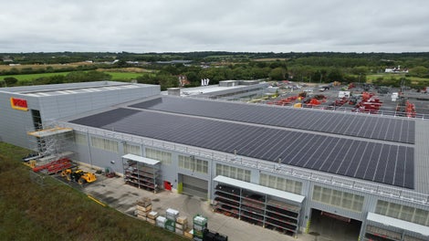 Solar panels have been installed on our offices as part of our sustainability goal.