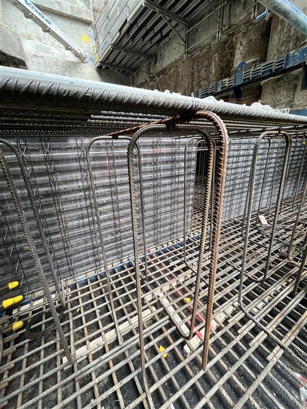 The strength and consistency of the construction joints are key benefits of BECOSTOP, which also ensures that the diameter of the reinforcement steel does not need to be increased.