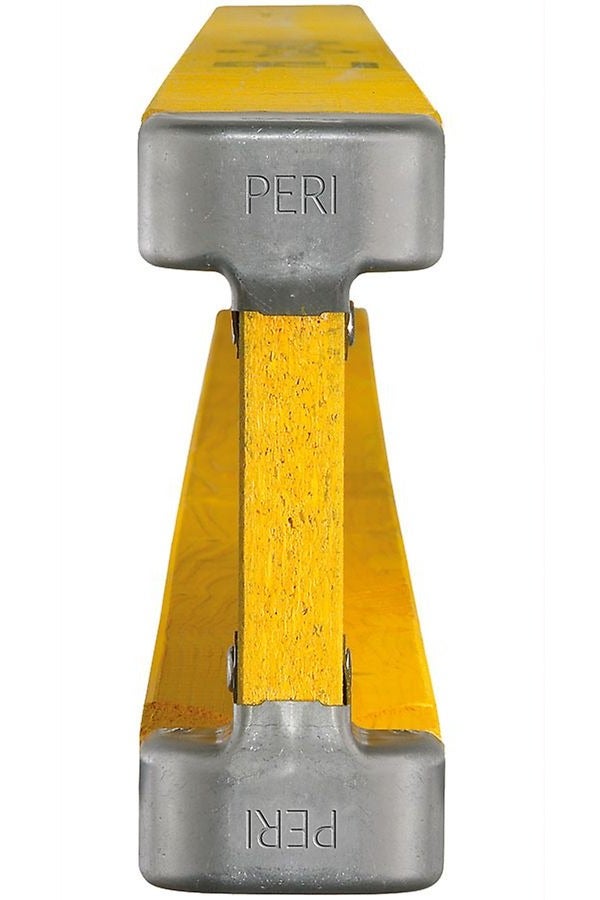 Steel caps on the ends of the chords provide reliable protection against damage. Securing of the steel cap has been intentionally done in the unstressed area of the web.