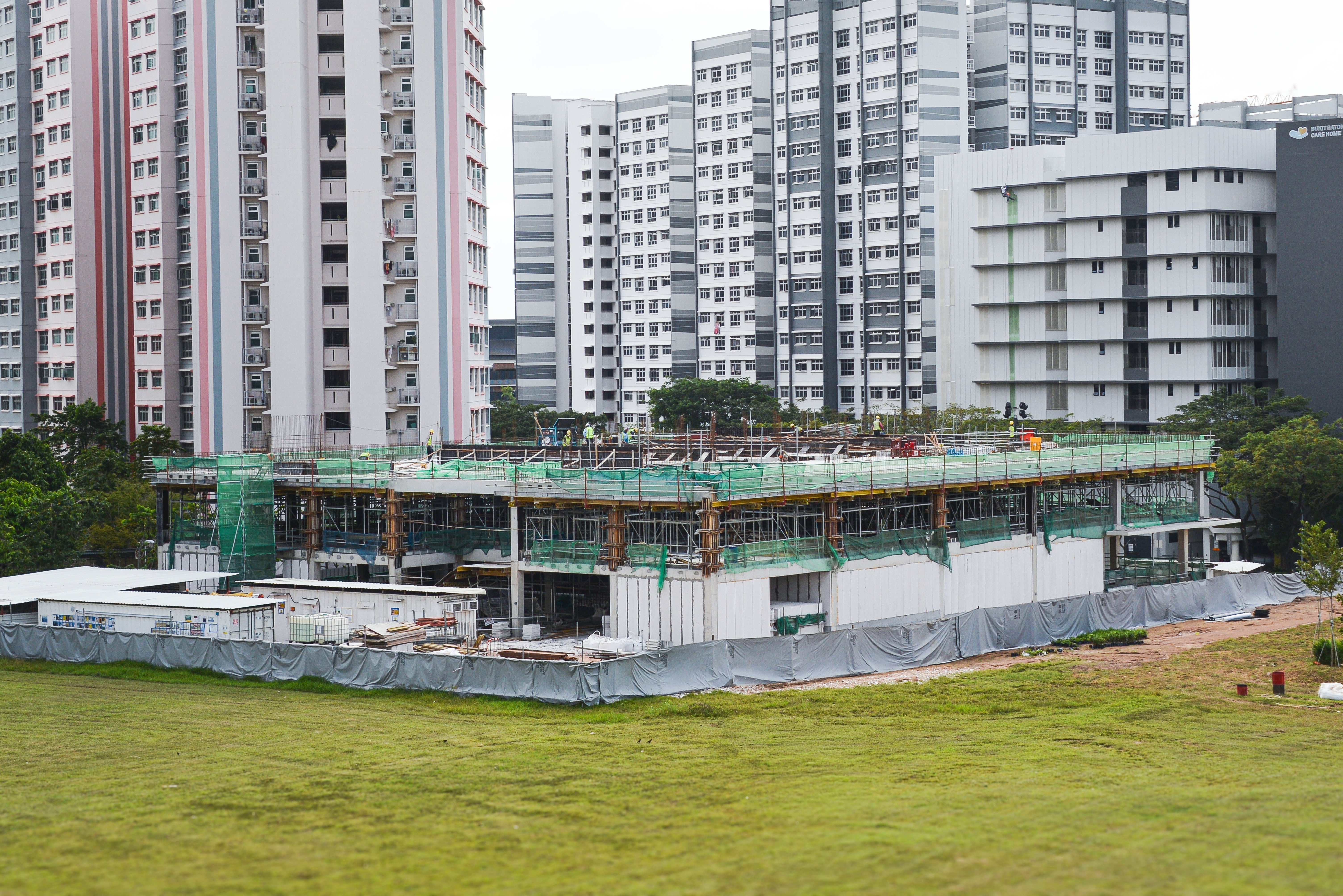 Construction of the new Bukit Batok West Childcare Center in progress – February 2026