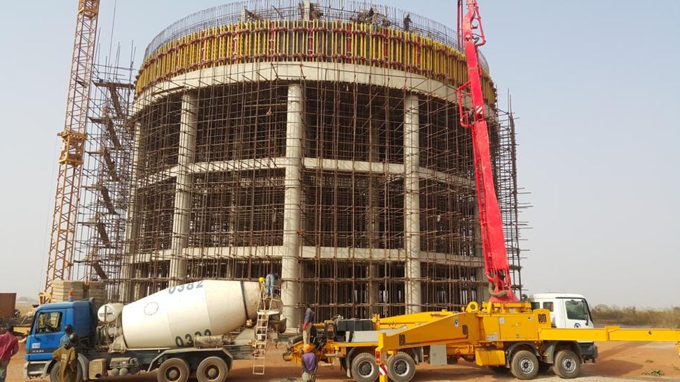 Erection of service reservoirs 