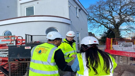 PERI UK and Structural Waterproofing Services (SWS) teams collaborating on site to deliver early-stage waterproofing design and installation for reliable long-term performance.