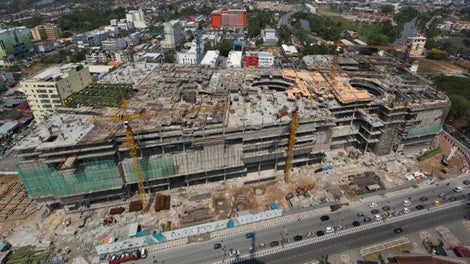 Performing work operations with PD 8 table formwork