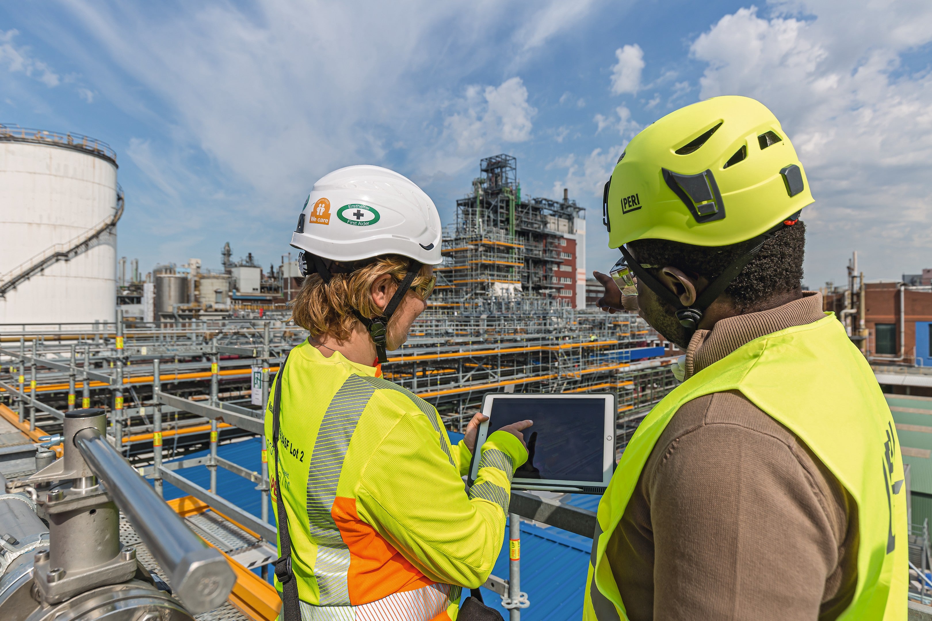 Erläuterung eines Gerüstbauprojekts