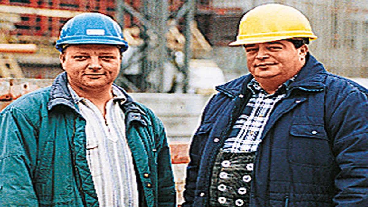 Andreas Müller, Projektleiter und Detlef Hübner, Polier