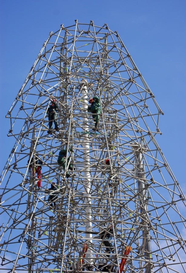 Montagem: Elevação dos troços