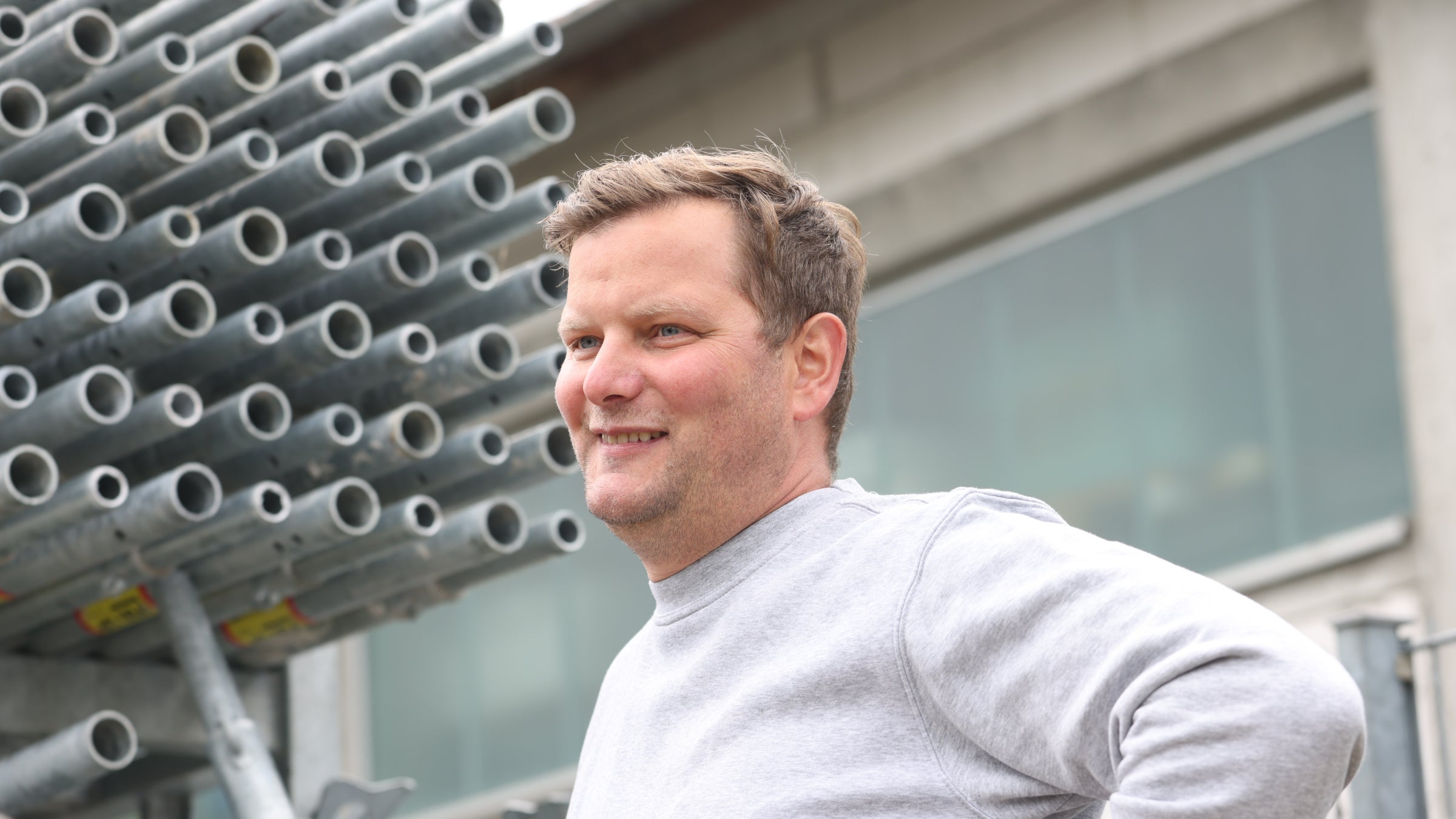 Überzeugt von technischer Durchdachtheit und Sicherheit: Die durchdachte Konstruktion und die flexible Planung schätzt Walter-Christoph Buchsteiner am PERI UP Gerüstbaukasten – für mehr Effizienz und Sicherheit auf der Baustelle.