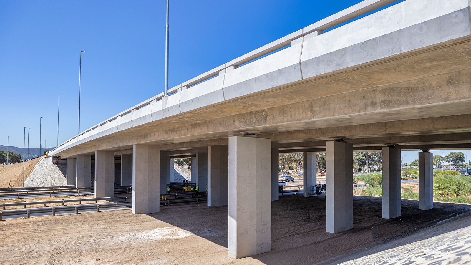 Der Sichtbeton zeichnet sich durch seine Ästhetik aus.