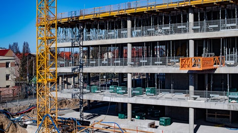 Widok od strony stacji PKP Gdańsk Oliwa