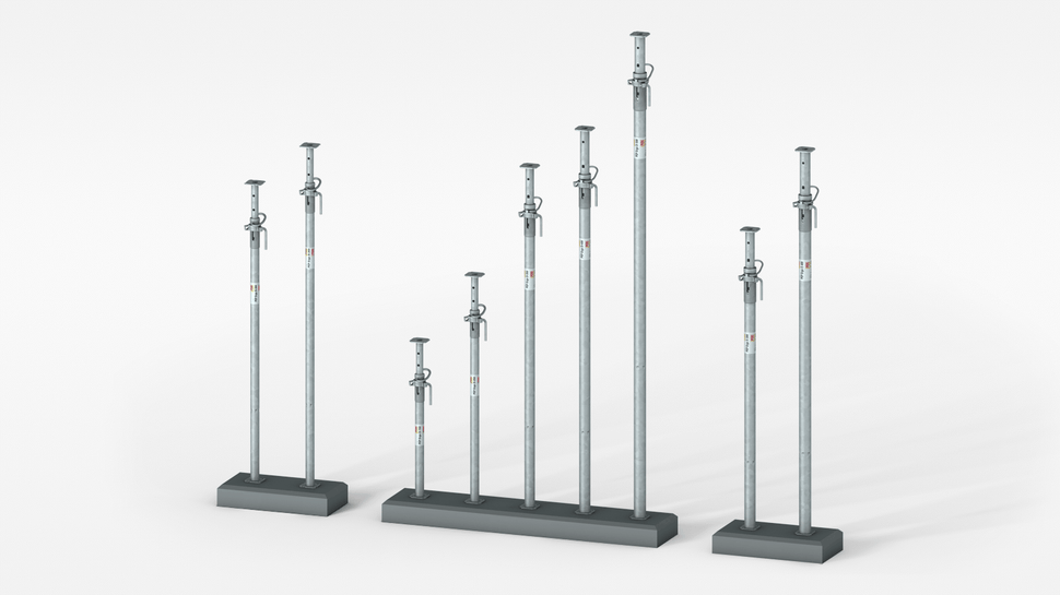 Cinkotas tērauda stutes ar nestspēju līdz 50 kN. 