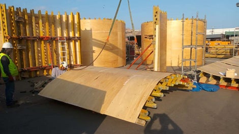 Armado de la estructura circular con Encofrado GRV