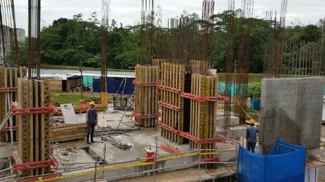 Encofrado de columnas sin pases de barra con VARIO GT-24.