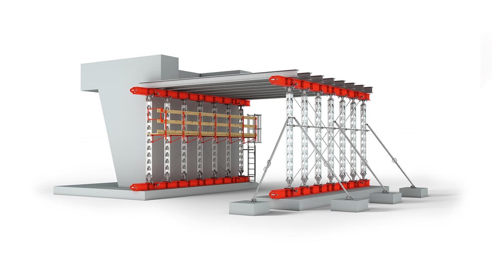The tool-free assembled prop for loads up to 200 kN