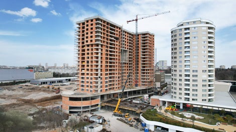 Съвместното използване на PERI UP и VARIOKIT системите гарантира цялостно решение за проекти от този тип.