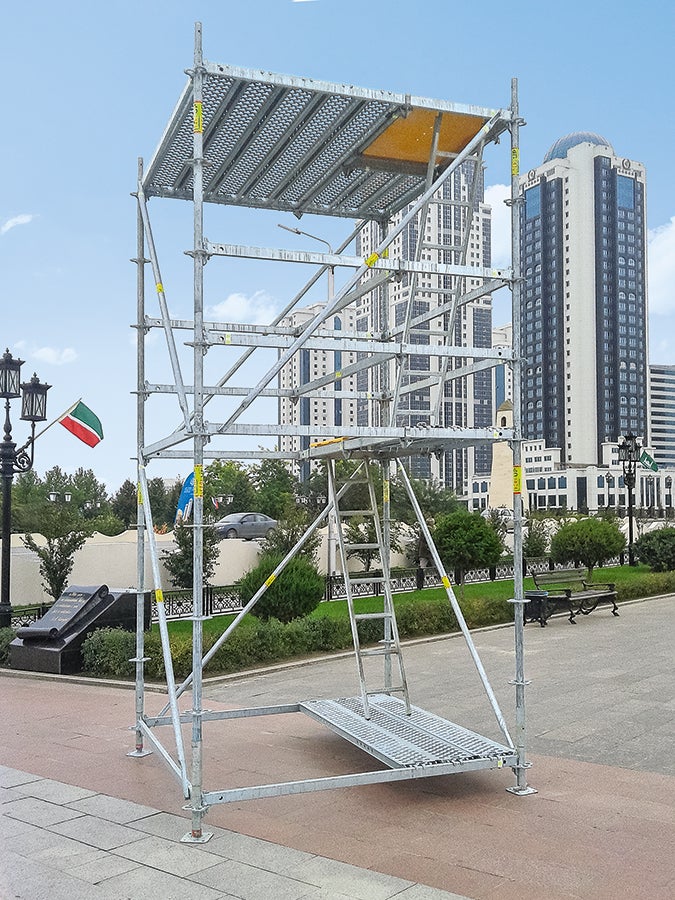 Пультовая башня из лесов PERI.