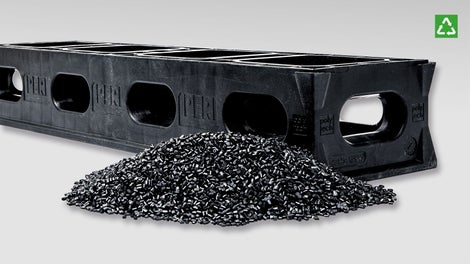 Recyclage du DUO : 100 % recyclable, une production zéro déchet et des émissions réduites. Recyclable et désormais recyclé !<br/>(Image : Groupe PERI)<br/>