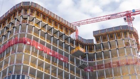 Auf die Baustellenanforderungen abgestimmte Schalungslösungen und Services aus dem Hause PERI unterstützten die termingerechte Fertigstellung des Rohbaus.