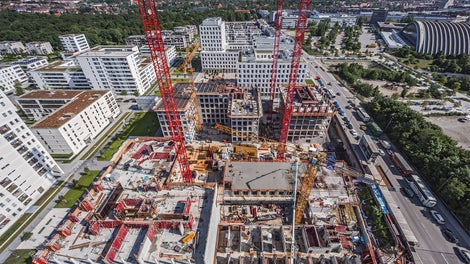 Walls can be formed with the MAXIMO panel formwork in the shortest possible time.<br/>