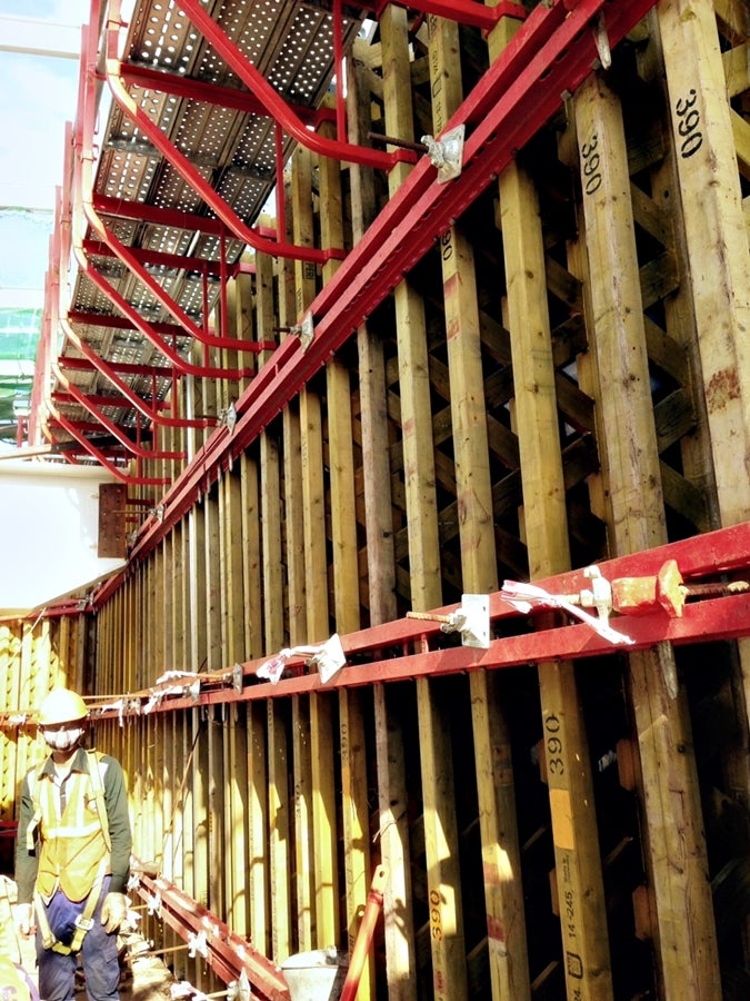 PERI system provided safe solution for concreting plattform with GB 80.