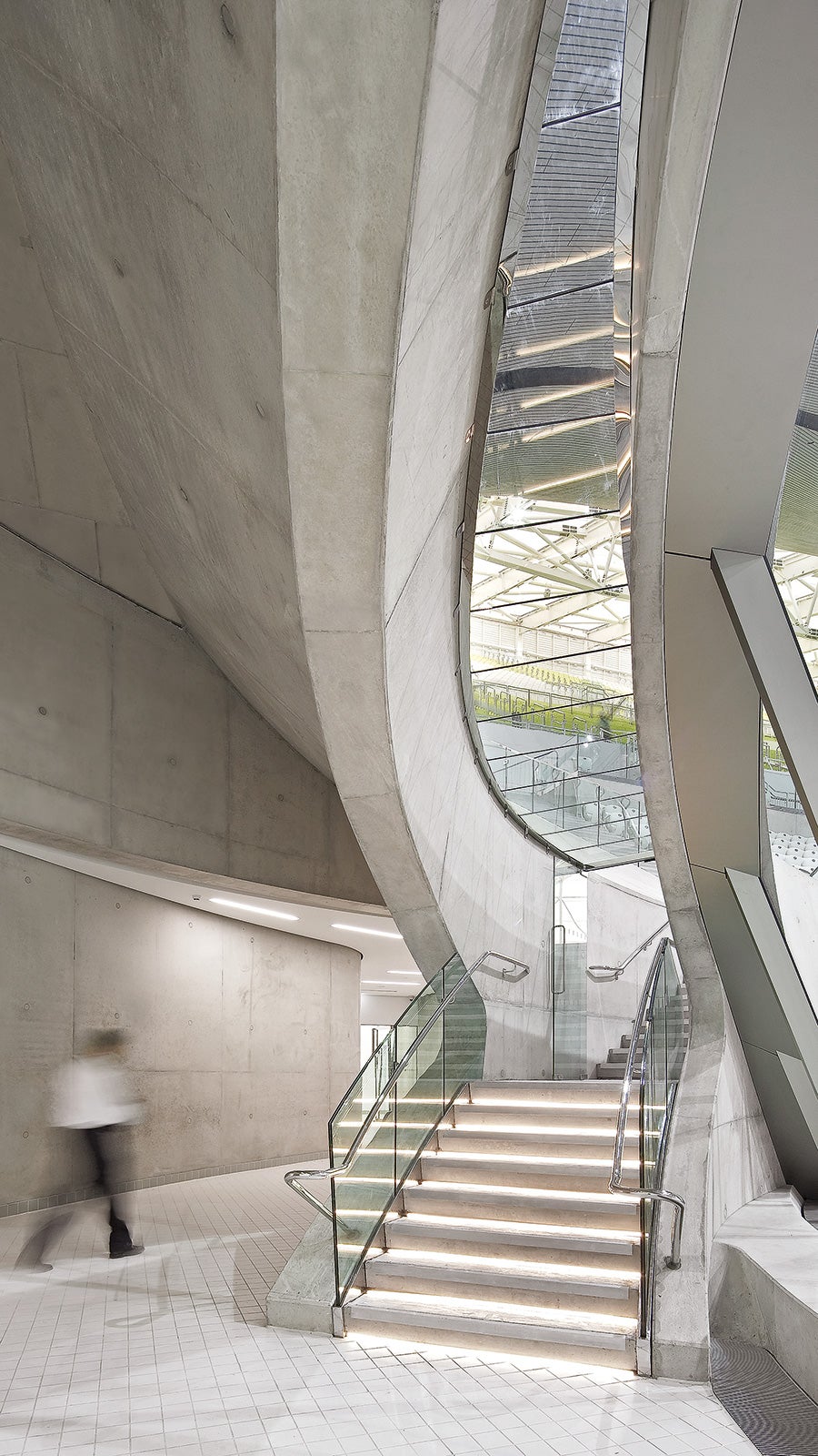 Designed by Zaha Hadid shows the bold contours and extraordinary architectural concrete surfaces