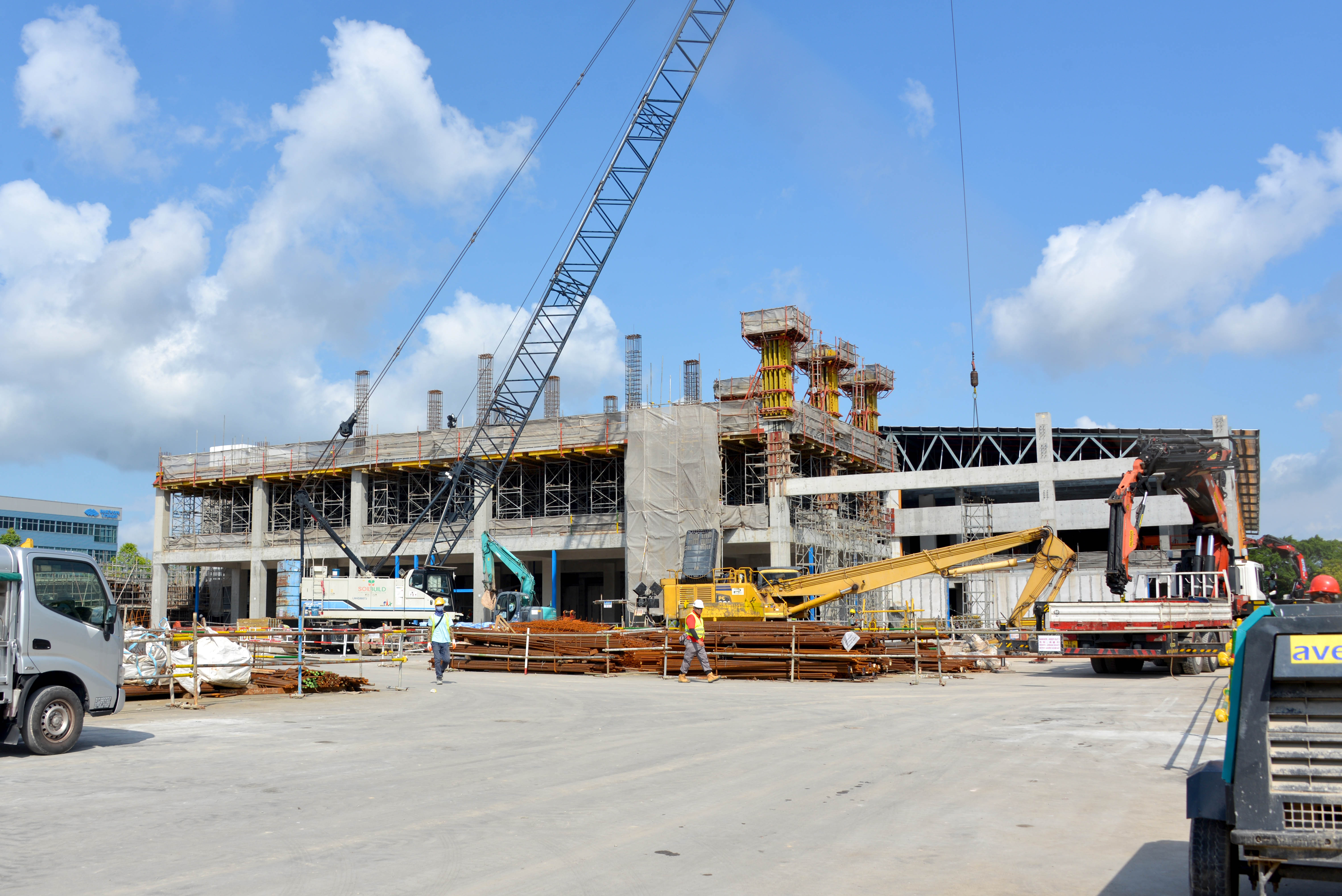 Utility Block consisting of 4 levels of slab