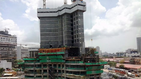 King tower under construction