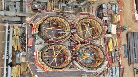 Construcción de la planta de Vidro Owen-Illinois en Lurín 