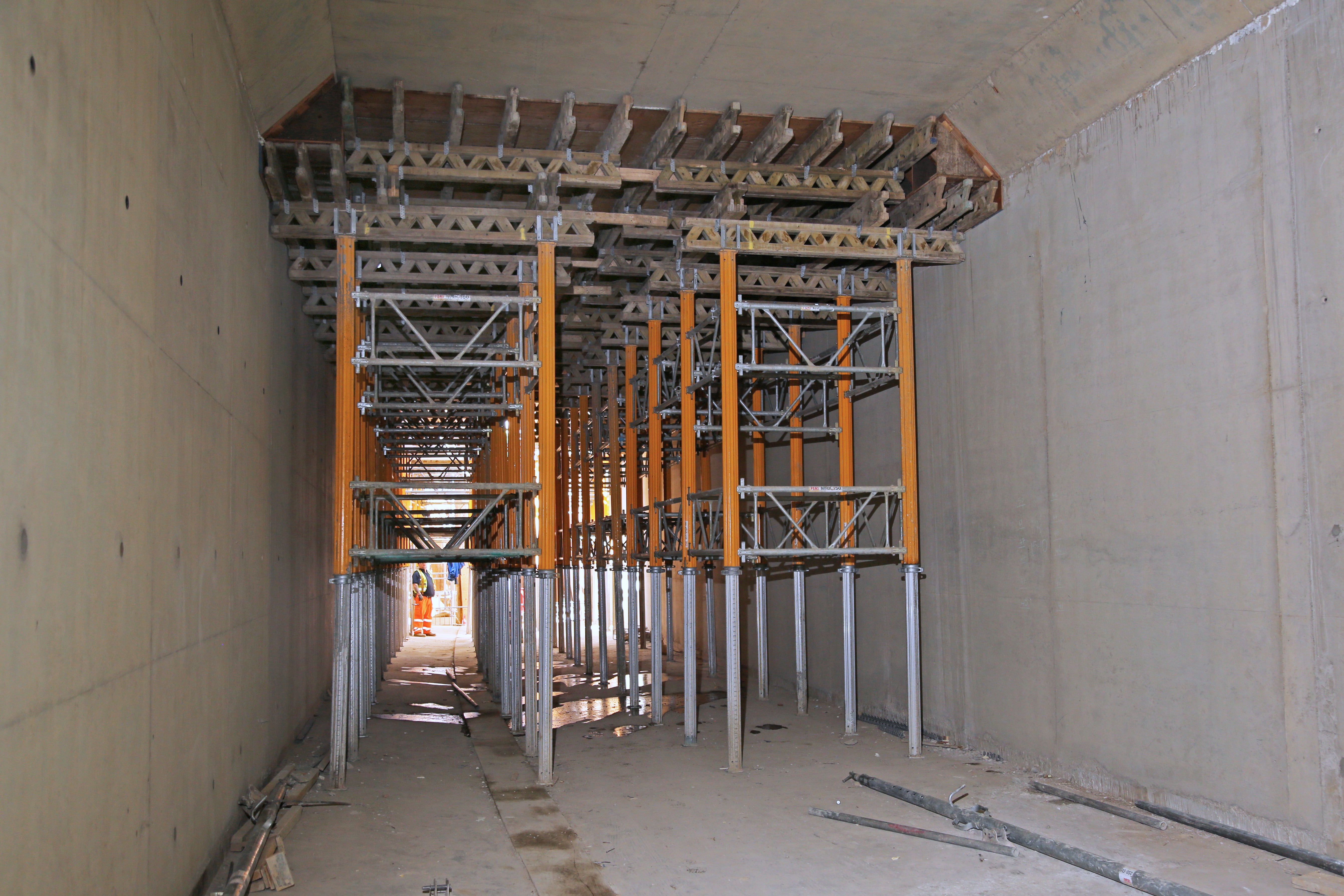 Infrastructure formwork for a driverless rail link service.