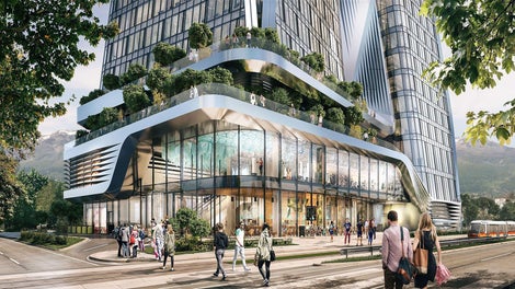 Архитектурата на NV Tower е замислена като уникален принос към все по-модерното лице на София. Футуристична визия и сложна функционална организация се свързват в безупречно издържана система от замисли и решения, в чиито център е съвременният активен човек.