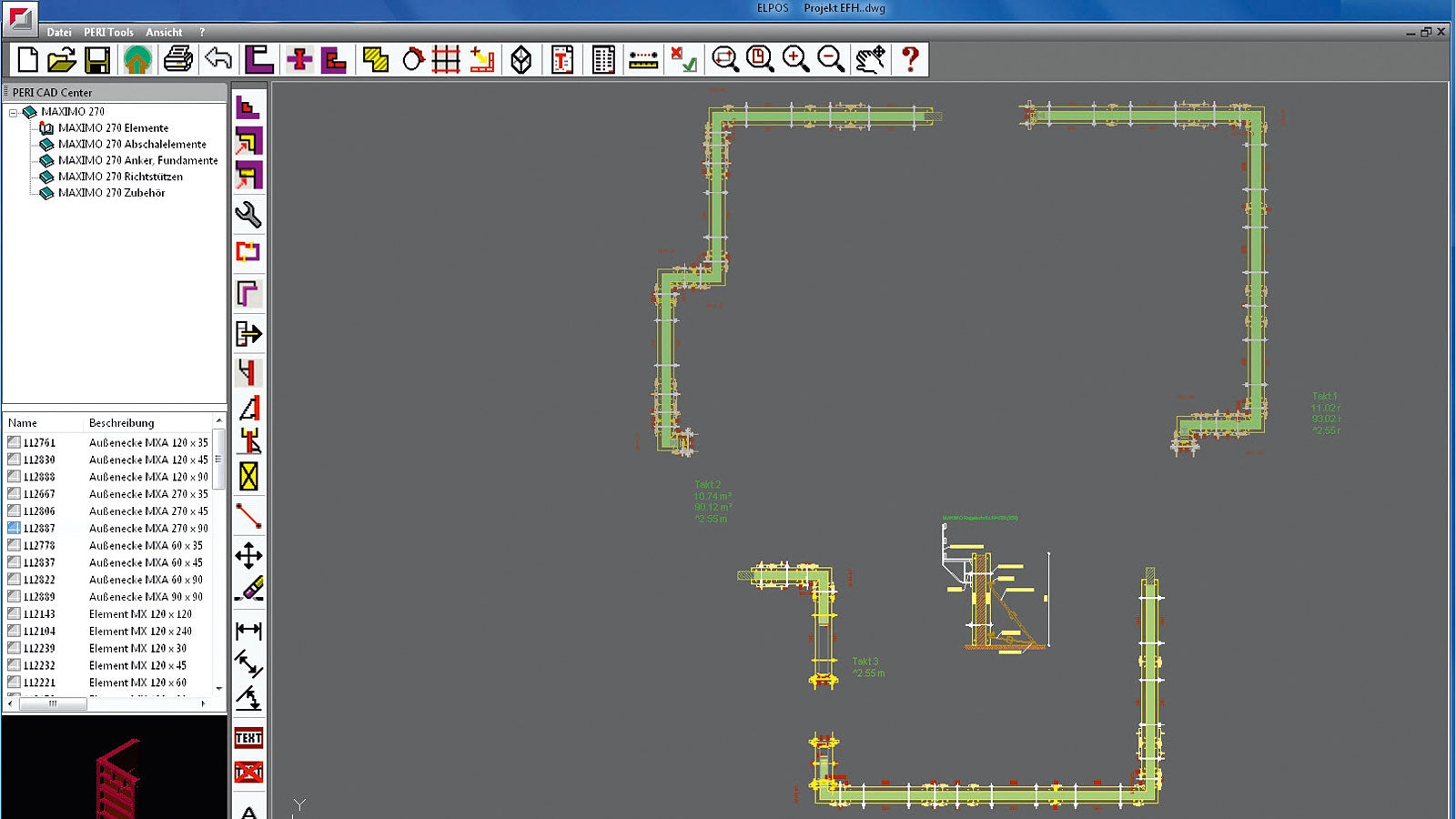 Los iconos fácilmente comprensibles y el manejo intuitivo caracterizan el software ELPOS. La planificación es bastante sencilla y rápida, incluso sin necesidad de tener experiencia en CAD.<br/>