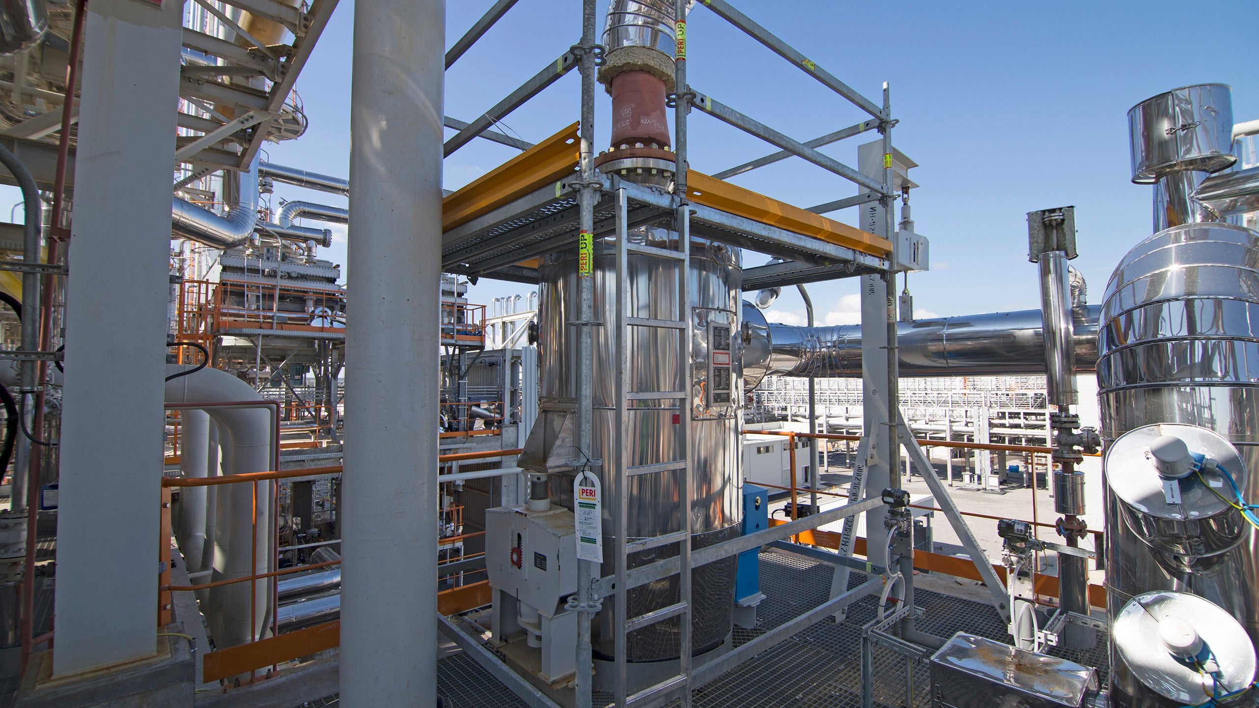 Промышленные леса для обслуживания заводов