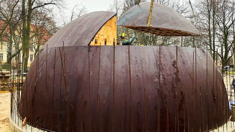 Muszla koncertowa, Park miejski w Złotowie