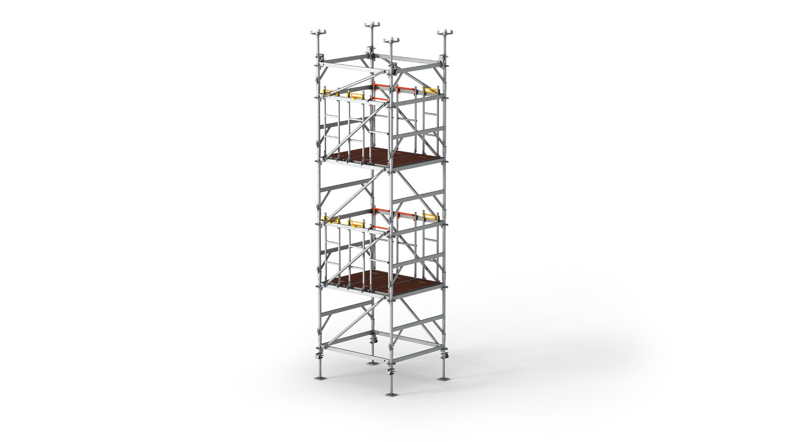 For the PERI UP Flex Shoring Tower MDS, a new decking logic was developed – the decks are simply hooked in. 