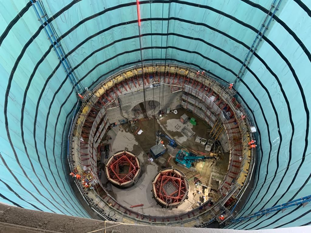 With a diameter of 30m, this shaft is the largest across the entire Tideway project.
