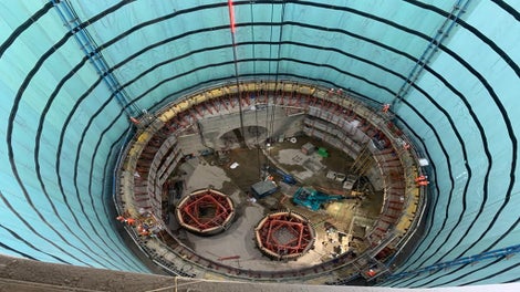 With a diameter of 30m, this shaft is the largest across the entire Tideway project.