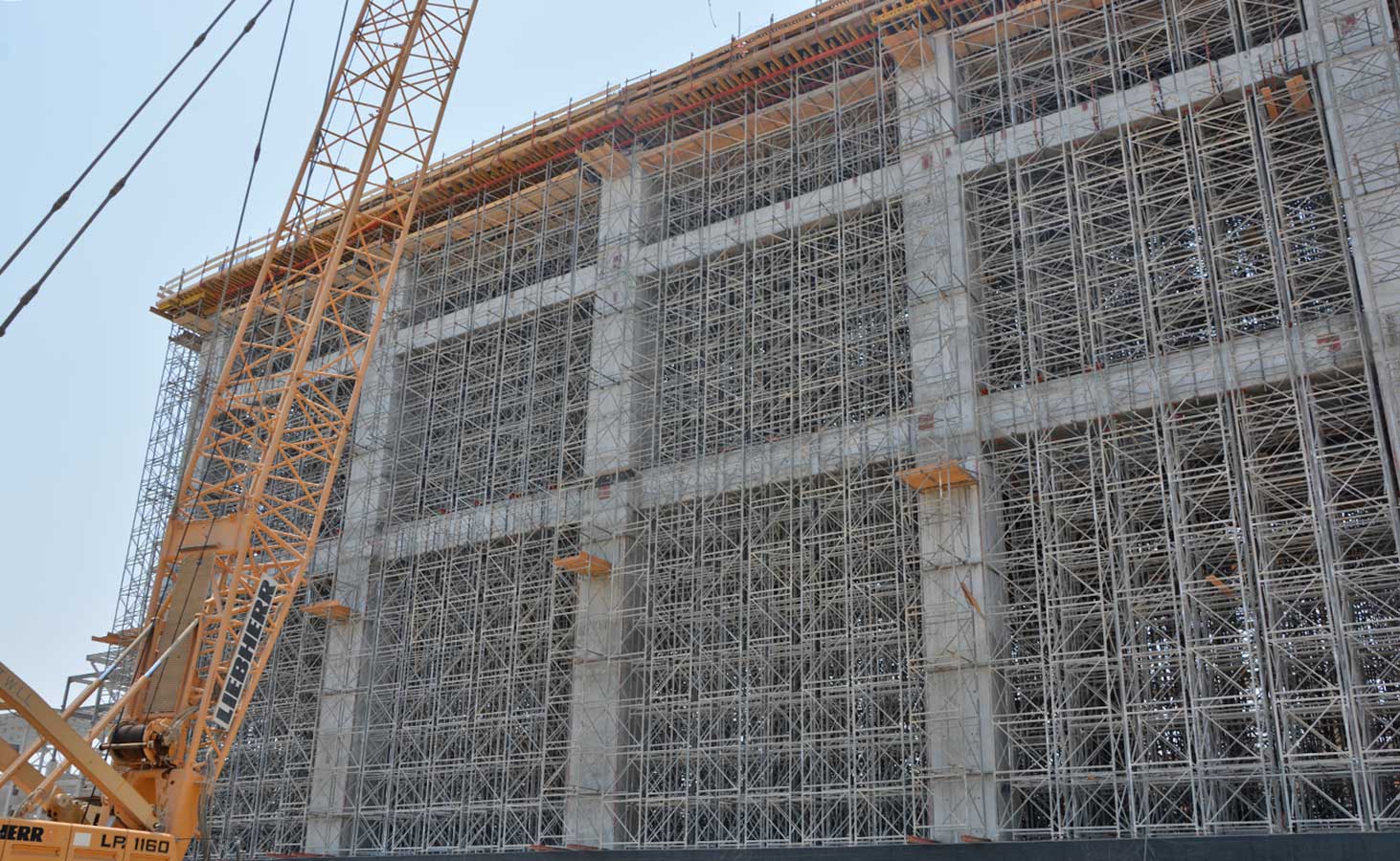 2m x 2m columns with a 2m slab thickness at 31m high