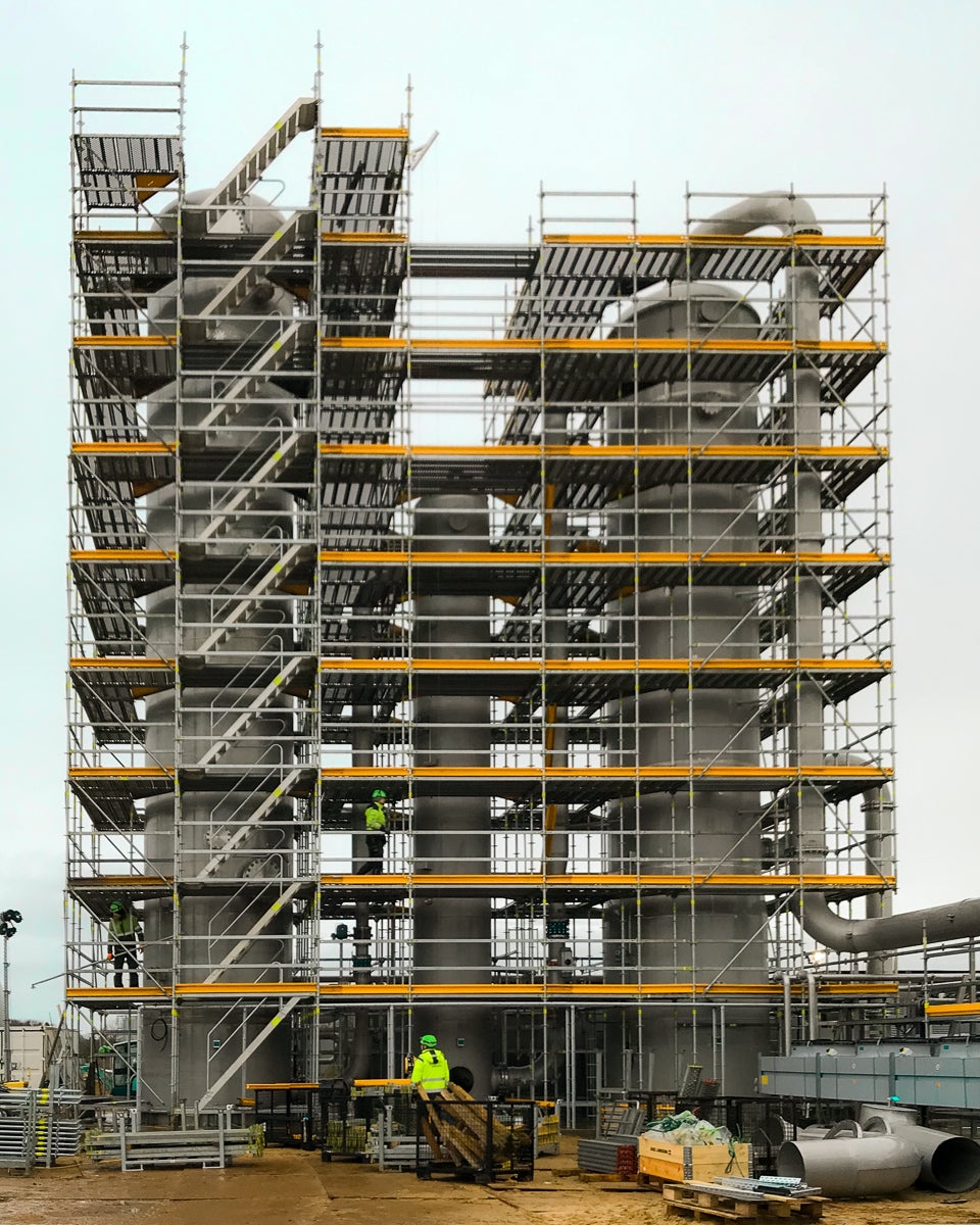 Opstilling med PERI UP Flex