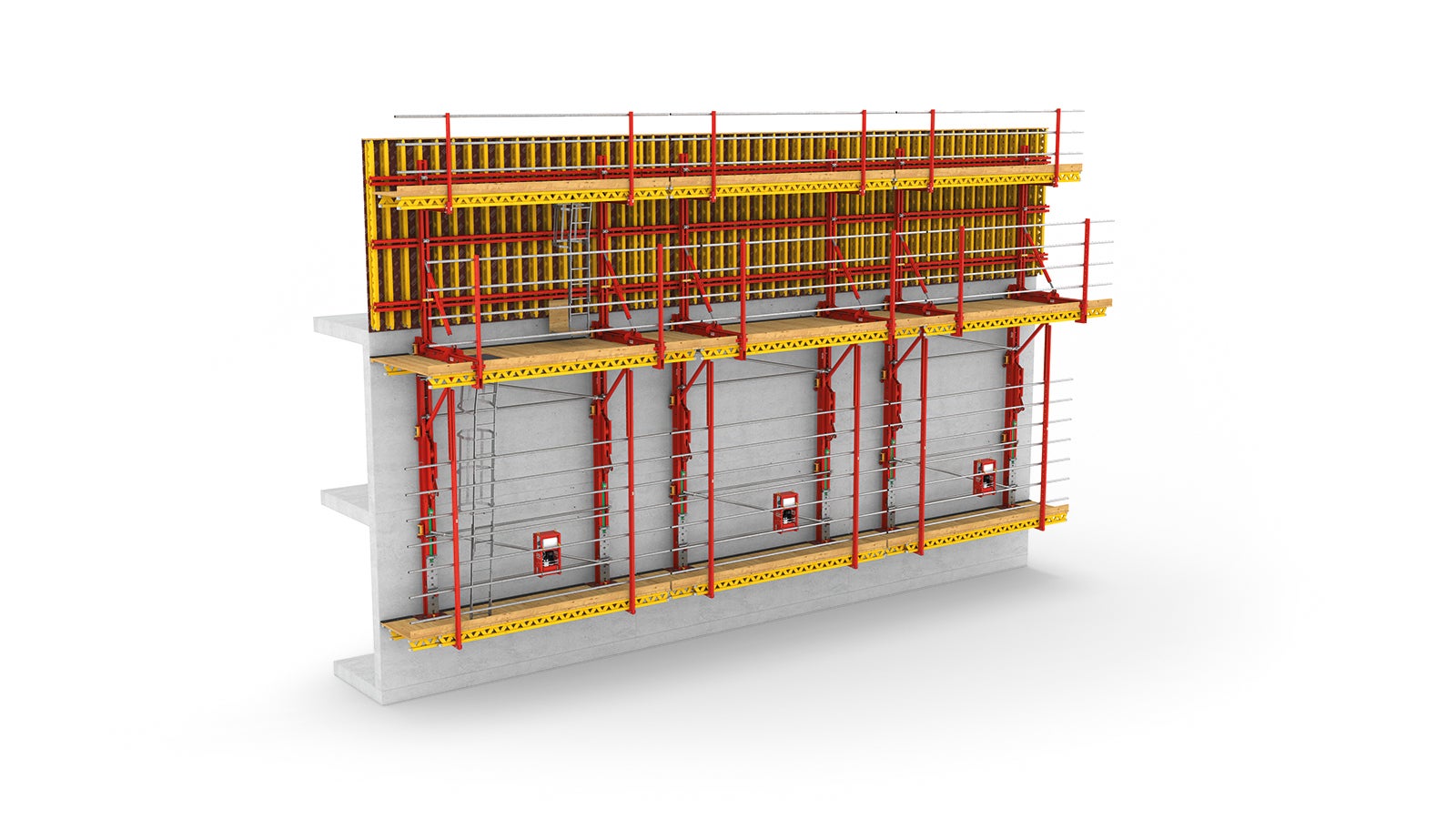 Les rails d'entraînement sont disponibles en deux variantes, en fonction du type de projet à réaliser : RCS MAX C et CL. Tous deux permettent de déplacer les plates-formes en toute sécurité par trame de 750 mm.