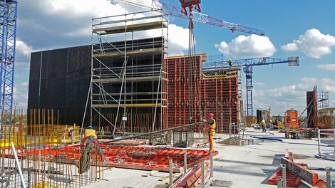 Bezpieczne i wydajne prowadzenie prac to jeden z podstawowych wymogów budowy Galerii Północnej w Warszawie