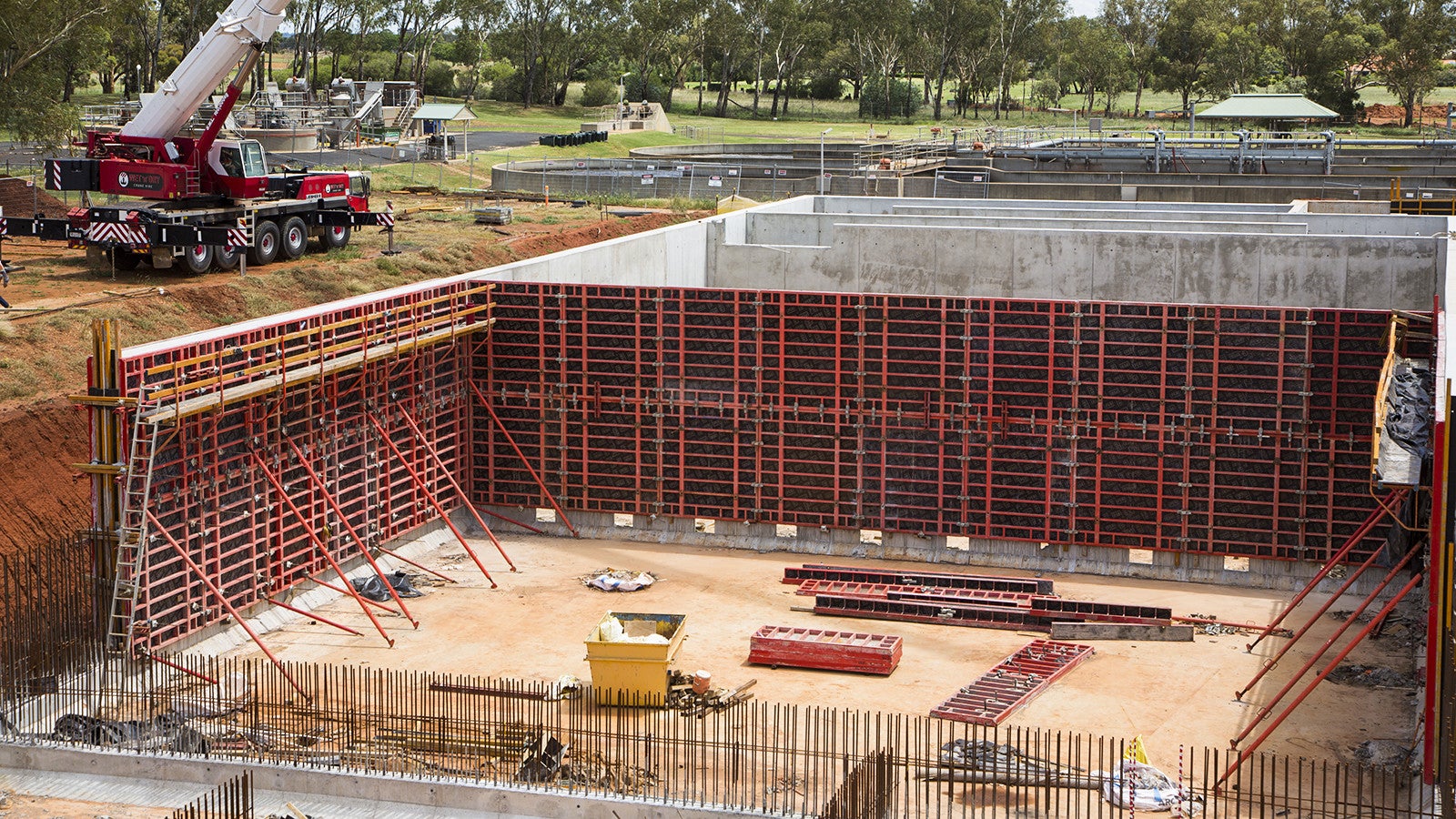 Quickly erection of the Bioreactor due to the flexibility of Trio for the various wall sections.