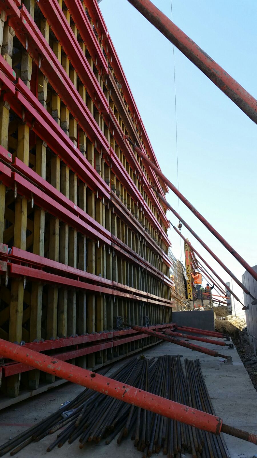 PERI VARIO Formwork being prepared for concrete