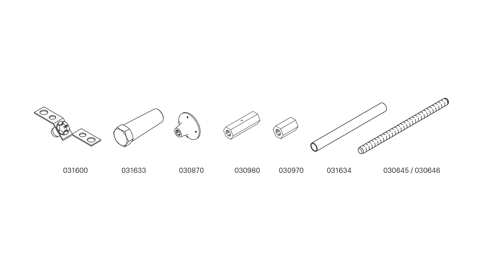 Forankring ensidig SB støttebukk 26 mm