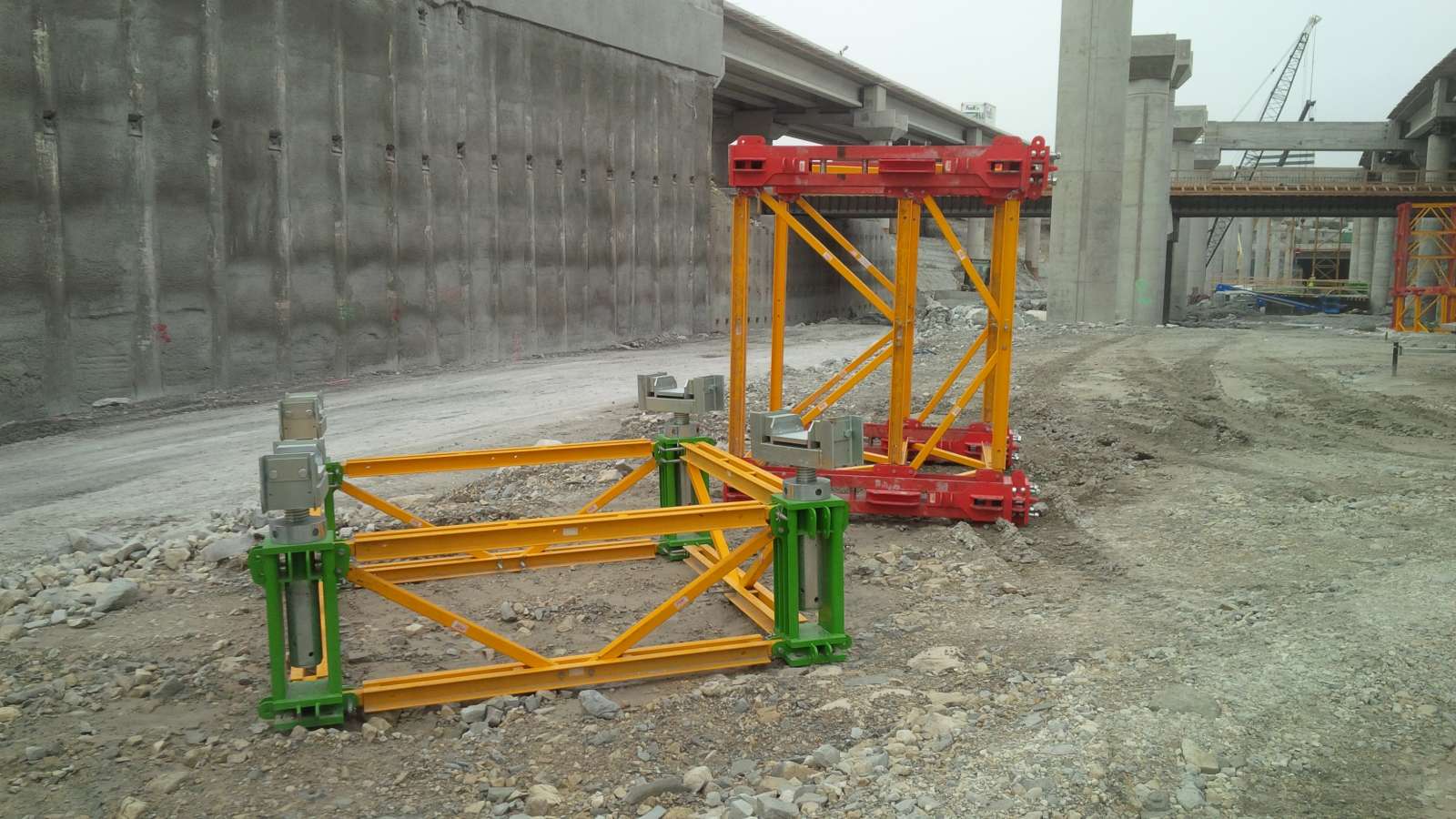 VST units assembled and ready to be stacked to create the tower.