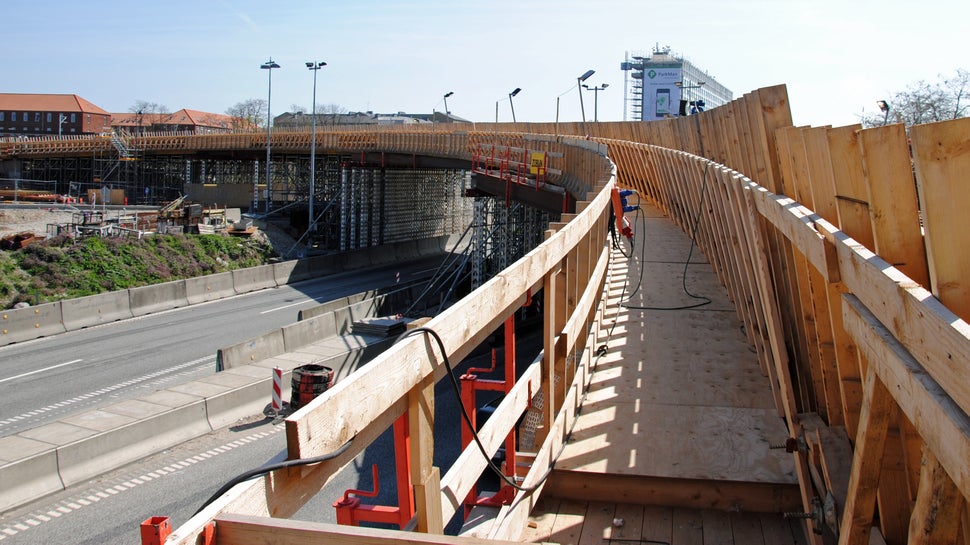 Her ses krumning og hældning 