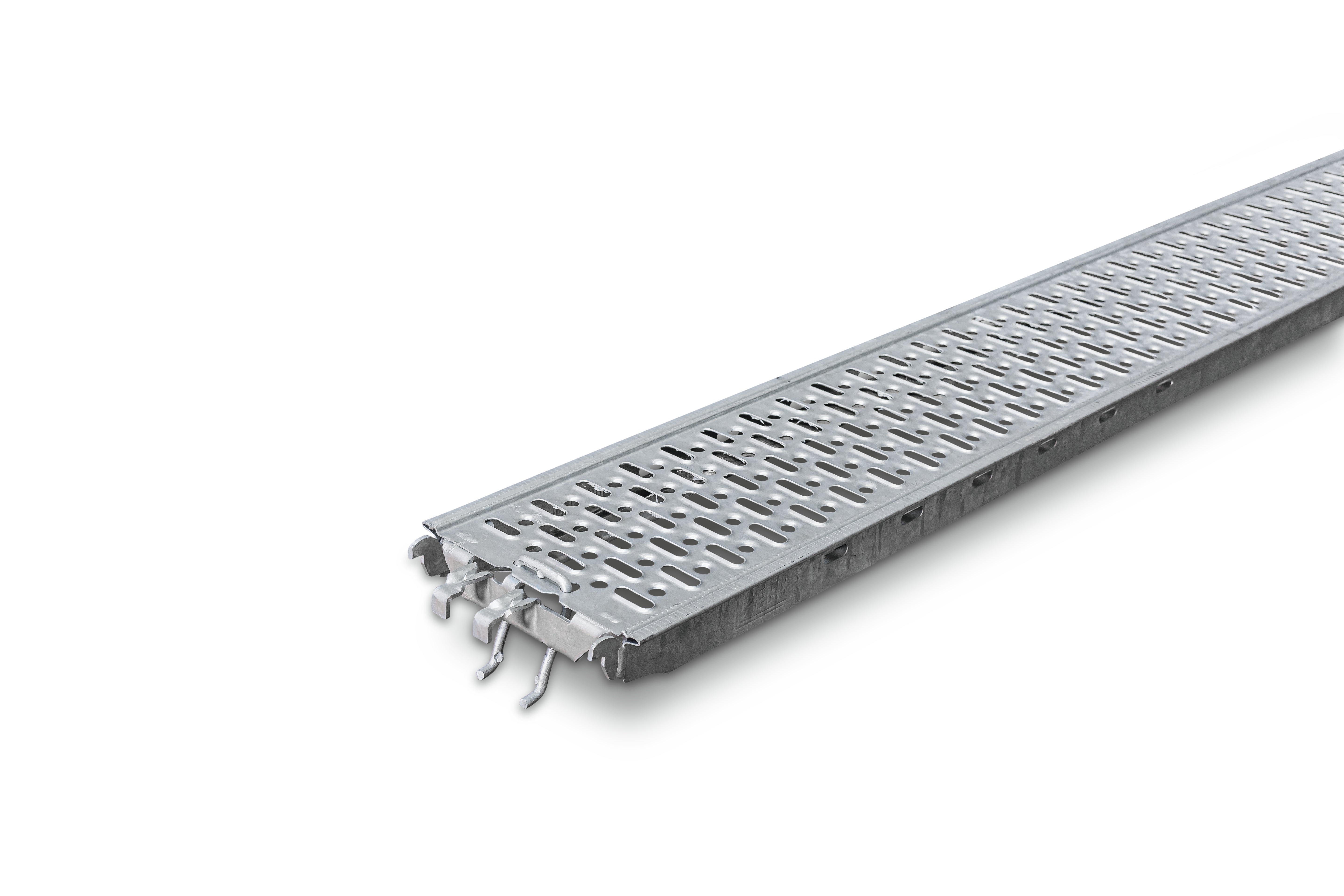 Die Robustheit in Verbindung mit hoher Rutschfestigkeit zeichnet den PERI UP Stahlbelag aus.