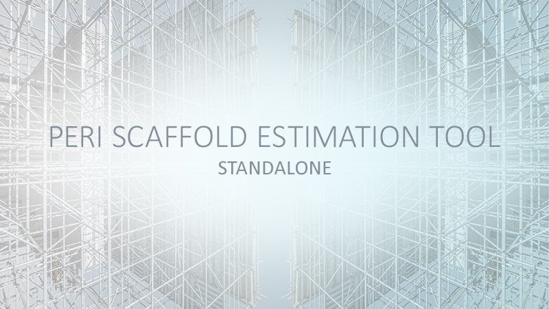 PERI QuickSolve is the fast and easy application for the planning of simple layouts.