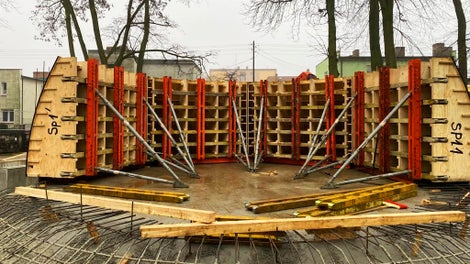 Muszla koncertowa, Park miejski w Złotowie