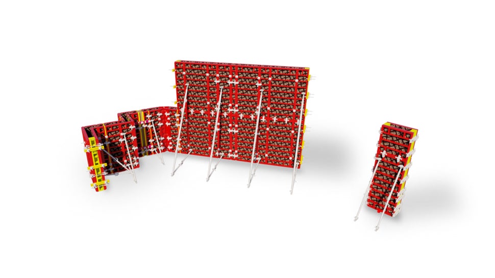 TRIO Panel Formwork can be used to construct both walls and columns.