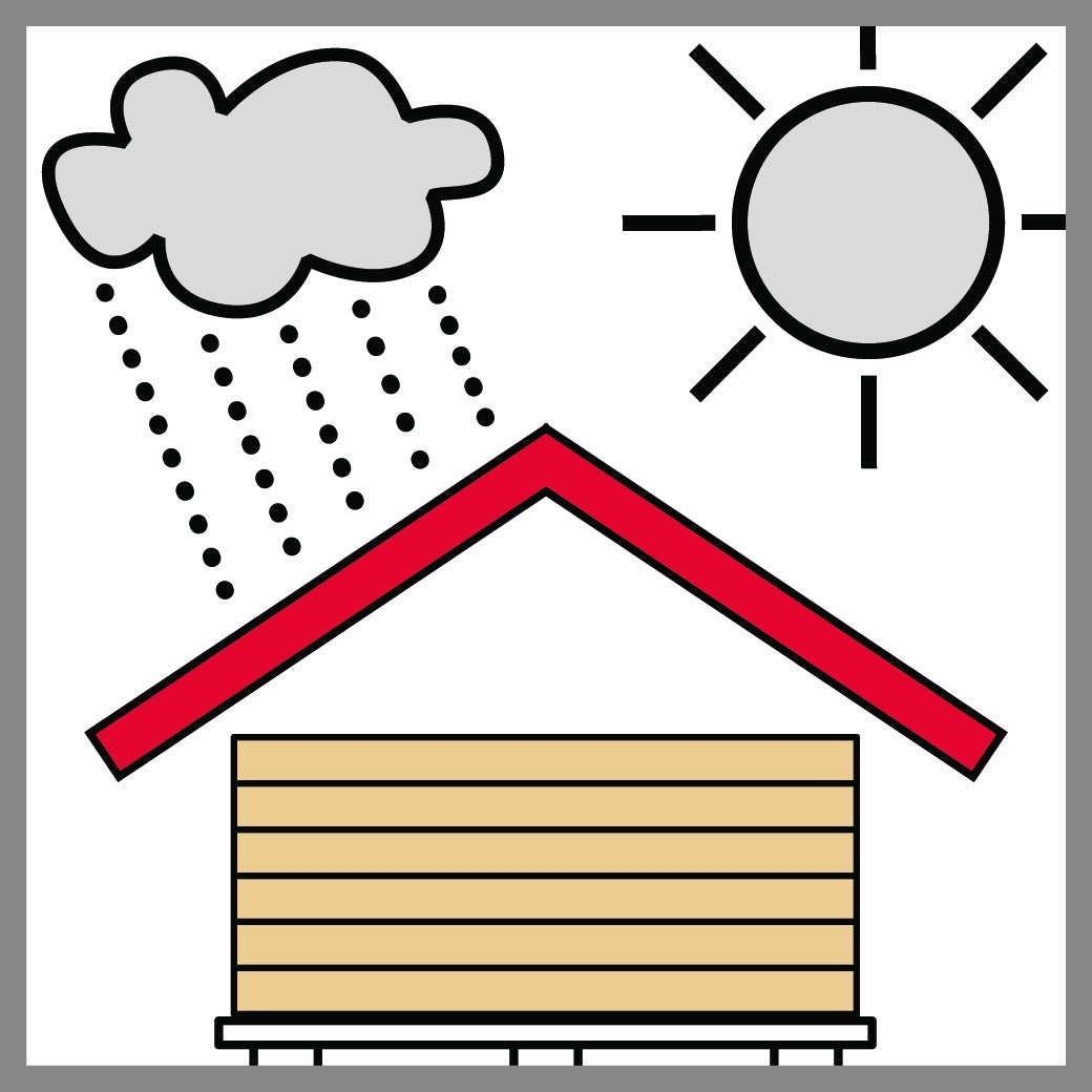 <ul><br/> <li>Proteggere i pannelli della cassaforma dal contatto con l'acqua e la luce diretta del sole.</li><br/> <li>Assicurarsi che i pannelli della cassaforma siano ben ventilati e puliti.</li><br/> <li>Conservare le lastre su una superficie piana per evitare che si pieghino.</li><br/> <li>Deve essere evitato lo stoccaggio di altri materiali da costruzione sui pannelli della cassaforma, come l'acciaio di armatura.</li><br/> <li>Le pile di pannelli possono essere trasportate solo fissate con reggette.</li><br/></ul><br/>